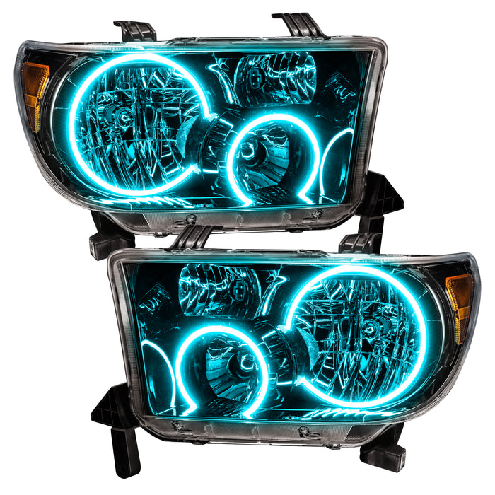 Oracle Lighting 7119-335 2007-2013 Toyota Tundra Pre-Assembled Headlights - (Black Housing) - Truck Part Superstore