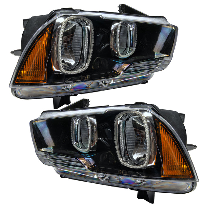Oracle Lighting 7123-335 2011-2014 Dodge Charger Pre-Assembled LED Halo Headlights - (Non-HID) - Truck Part Superstore