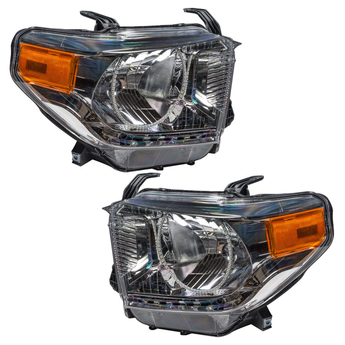 Oracle Lighting 7158-335 ORACLE Lighting 2014-2017 Toyota Tundra Pre-Assembled LED Halo Headlights - Truck Part Superstore