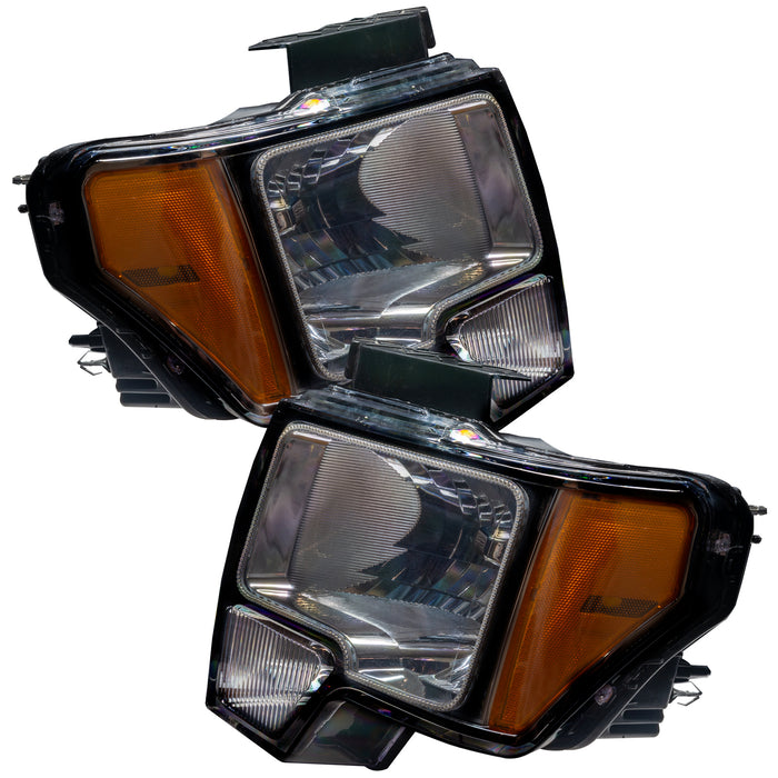 Oracle Lighting 7188-335 2009-2014 Ford F-150 Pre-Assembled LED Halo Headlights - (Black Housing) - Truck Part Superstore