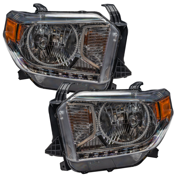 Oracle Lighting 7204-335 2014-2017 Toyota Tundra Pre-Assembled LED Halo Headlights - (Dual Halo Kit) - Truck Part Superstore