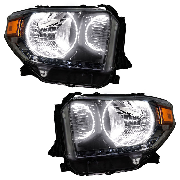 Oracle Lighting 7204-335 2014-2017 Toyota Tundra Pre-Assembled LED Halo Headlights - (Dual Halo Kit) - Truck Part Superstore
