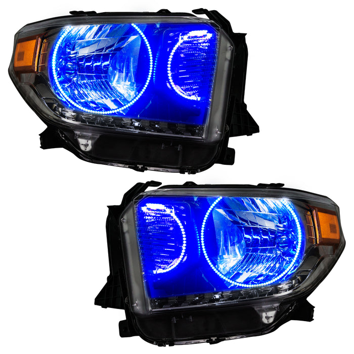 Oracle Lighting 7204-335 2014-2017 Toyota Tundra Pre-Assembled LED Halo Headlights - (Dual Halo Kit) - Truck Part Superstore