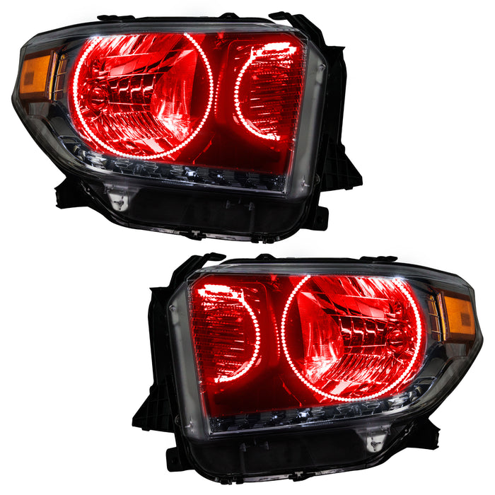 Oracle Lighting 7204-335 2014-2017 Toyota Tundra Pre-Assembled LED Halo Headlights - (Dual Halo Kit) - Truck Part Superstore