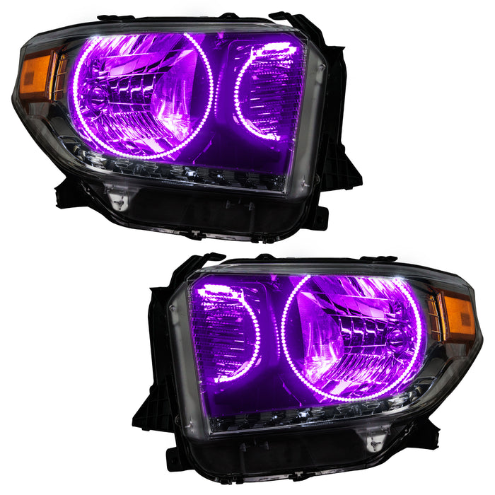 Oracle Lighting 7204-335 2014-2017 Toyota Tundra Pre-Assembled LED Halo Headlights - (Dual Halo Kit) - Truck Part Superstore