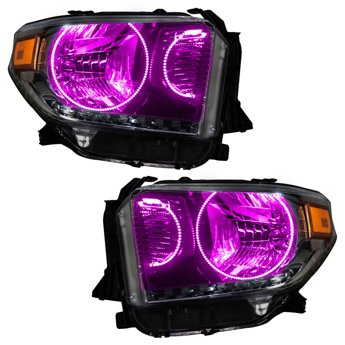 Oracle Lighting 7204-335 2014-2017 Toyota Tundra Pre-Assembled LED Halo Headlights - (Dual Halo Kit) - Truck Part Superstore