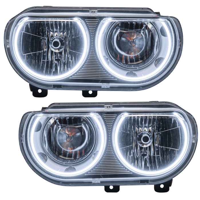 Oracle Lighting 7720-335 2008-2014 Dodge Challenger Pre-Assembled LED Halo Headlights - (Non-HID) - Truck Part Superstore