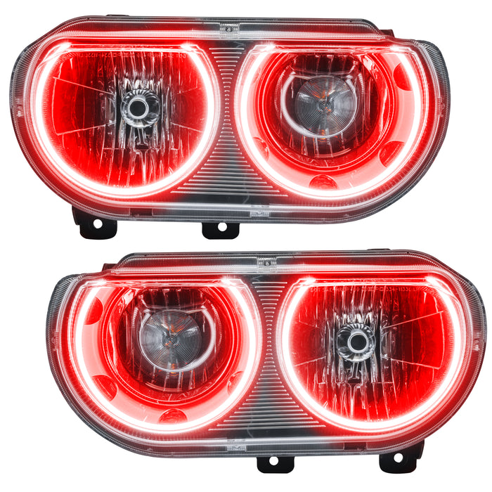 Oracle Lighting 7720-335 2008-2014 Dodge Challenger Pre-Assembled LED Halo Headlights - (Non-HID) - Truck Part Superstore