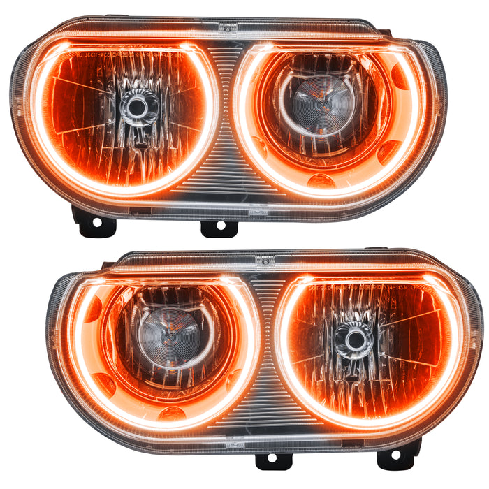 Oracle Lighting 7720-335 2008-2014 Dodge Challenger Pre-Assembled LED Halo Headlights - (Non-HID) - Truck Part Superstore