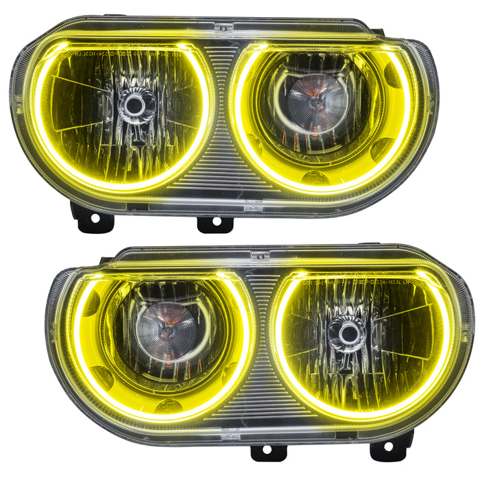 Oracle Lighting 7720-335 2008-2014 Dodge Challenger Pre-Assembled LED Halo Headlights - (Non-HID) - Truck Part Superstore