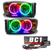 Oracle Lighting 8187-335 2007-2008 Dodge Ram Pre-Assembled LED Halo Headlights - (Black Housing) - Truck Part Superstore