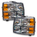 Oracle Lighting 8188-335 2007-2013 Chevrolet Silverado LED Square Style Halo Headlights (Chrome Housing) - Truck Part Superstore