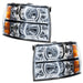 Oracle Lighting 8188-335 2007-2013 Chevrolet Silverado LED Square Style Halo Headlights (Chrome Housing) - Truck Part Superstore