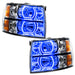 Oracle Lighting 8188-335 2007-2013 Chevrolet Silverado LED Square Style Halo Headlights (Chrome Housing) - Truck Part Superstore