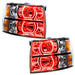 Oracle Lighting 8188-335 2007-2013 Chevrolet Silverado LED Square Style Halo Headlights (Chrome Housing) - Truck Part Superstore