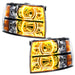 Oracle Lighting 8188-335 2007-2013 Chevrolet Silverado LED Square Style Halo Headlights (Chrome Housing) - Truck Part Superstore