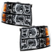 Oracle Lighting 8189-335 2007-2013 Chevrolet Silverado LED Square Style Halo Headlights - (Black Housing) - Truck Part Superstore