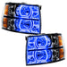 Oracle Lighting 8189-335 2007-2013 Chevrolet Silverado LED Square Style Halo Headlights - (Black Housing) - Truck Part Superstore
