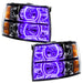 Oracle Lighting 8189-335 2007-2013 Chevrolet Silverado LED Square Style Halo Headlights - (Black Housing) - Truck Part Superstore