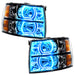 Oracle Lighting 8189-335 2007-2013 Chevrolet Silverado LED Square Style Halo Headlights - (Black Housing) - Truck Part Superstore