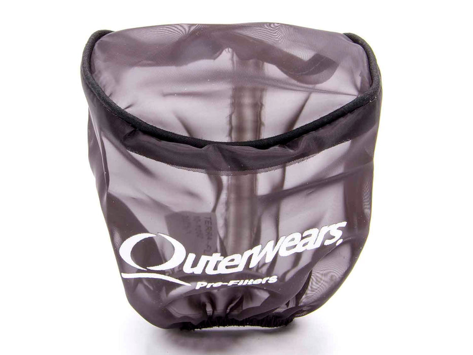 OUTERWEARS 10-1052-01 Pre-Filter Black 3.5in Dia x 4in L w/Top Black