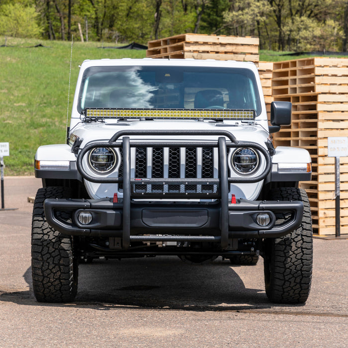 ARIES P1053 Pro Series Black Steel Grille Guard, Select Jeep Wrangler JL, Gladiator for Select Jeep Wrangler