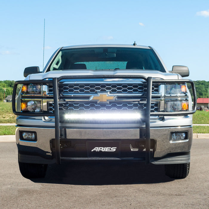 ARIES P4091 Pro Series Black Steel Grille Guard, Select Chevrolet Silverado 1500 for Select Chevrolet Silverado 1500