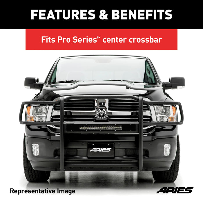 ARIES PC20OB Pro Series 30-Inch Black Steel Light Bar Cover Plate