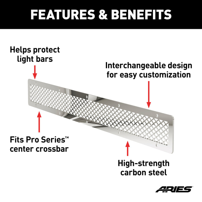 ARIES PC30MS Pro Series 30-Inch Polished Stainless Light Bar Cover Plate
