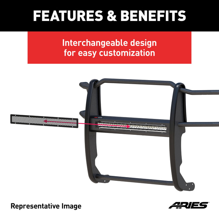 ARIES PC30OB Pro Series 30-Inch Black Steel Light Bar Cover Plate