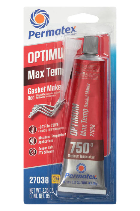 PERMATEX 27038 Optimum Red RTV 3 Oz Silicone