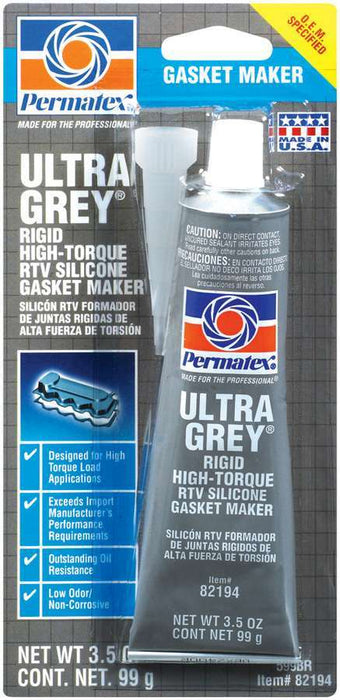 PERMATEX 82194 Ultra Grey Gasket Maker 3.5 oz Carded Tube