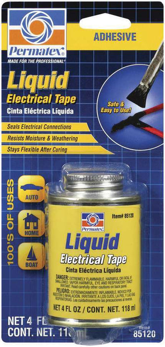 PERMATEX 85120 Liquid Electric Tape 4oz Can w/Brush
