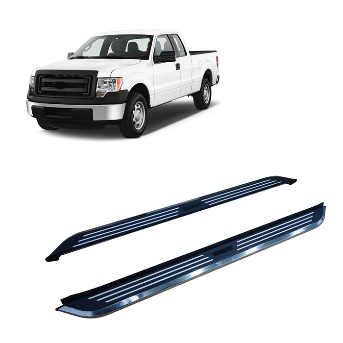 Black Horse Off Road PIF379 Black & Silver Aluminum - Truck Part Superstore