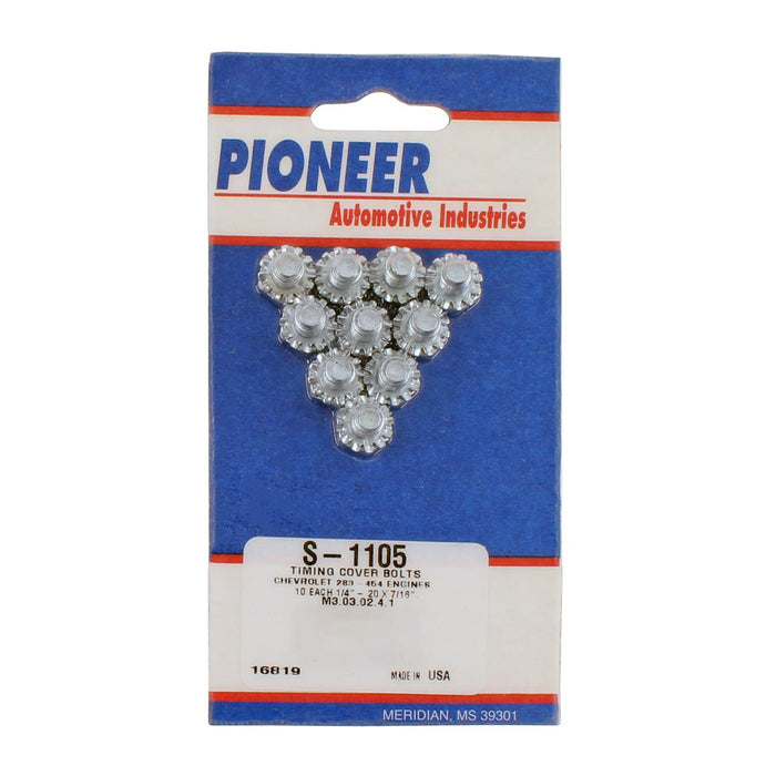 PIONEER S-1105 SBC Timing Cover Bolt Kit