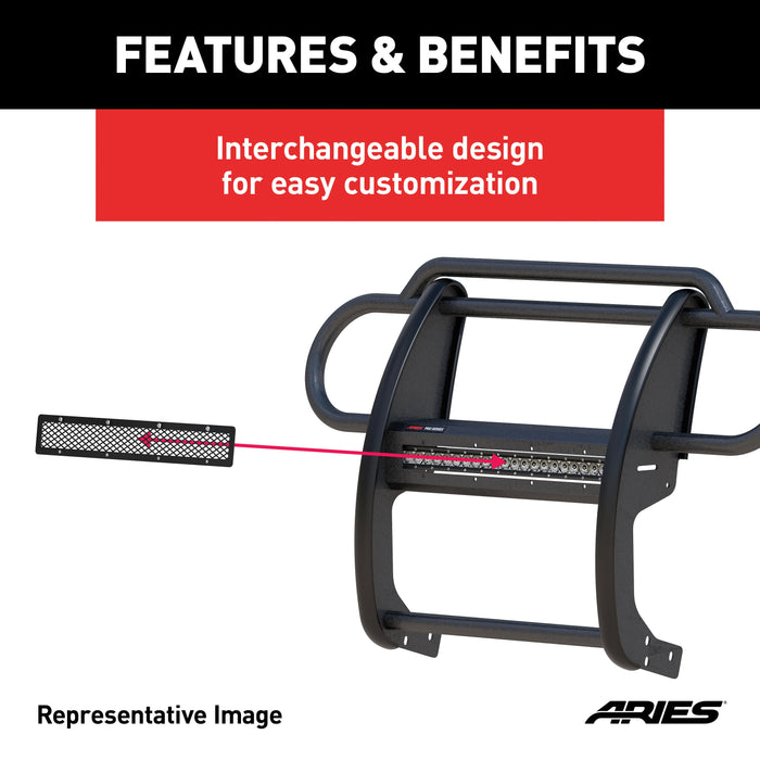 ARIES PJ20MB Pro Series 20-Inch Black Steel Light Bar Cover Plate