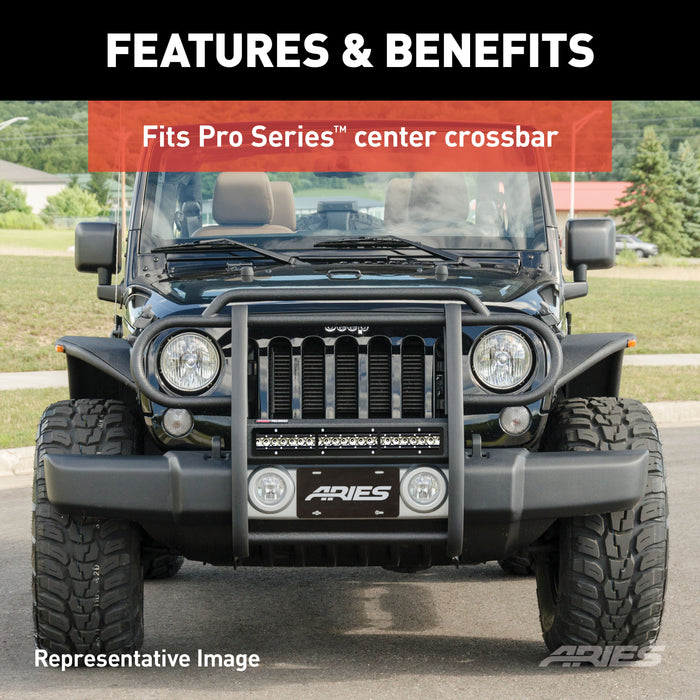 ARIES PJ20OB Pro Series 20-Inch Black Steel Light Bar Cover Plate