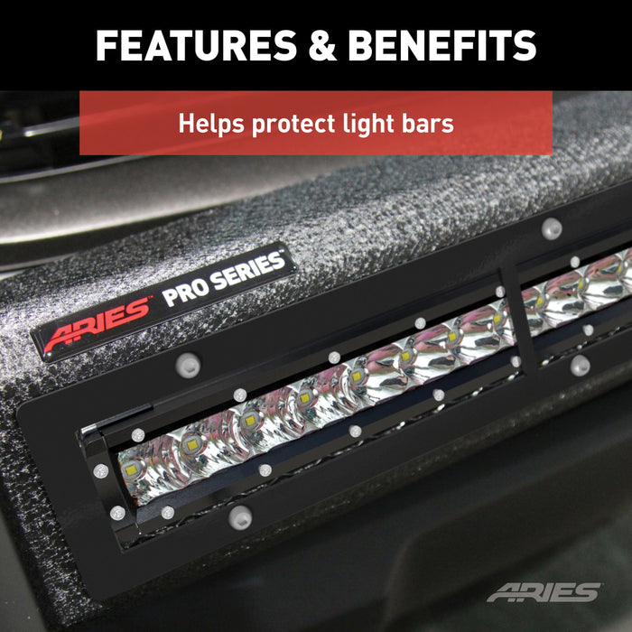 ARIES PJ20OB Pro Series 20-Inch Black Steel Light Bar Cover Plate