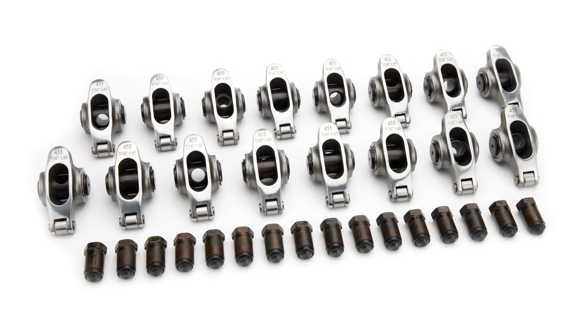 PRW INDUSTRIES, INC. 0245502 Pontiac S/S Roller R/A's - 1.65 Ratio 7/16 Stud