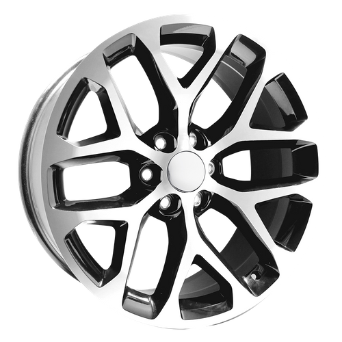 Performance Replicas 177BM-2295824 PR177 22X9 6X5.5 G-BLK MACH-FC 24MM - Truck Part Superstore