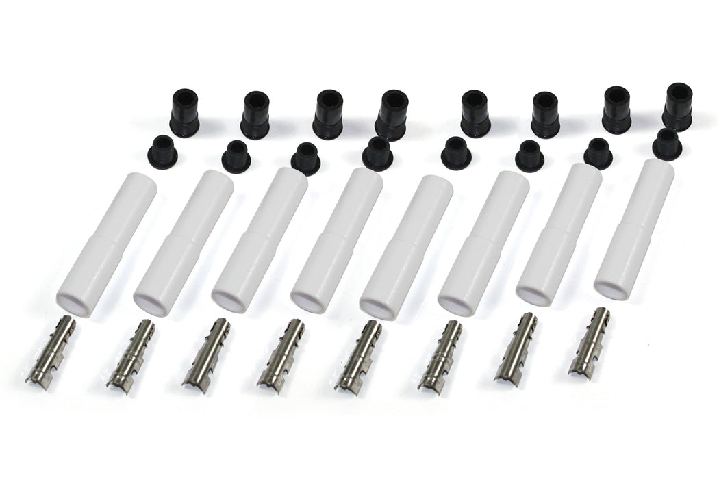 PERTRONIX IGNITION 8502HT-8 Ceramic Spark Plug Boot Kit Straight 8pk White