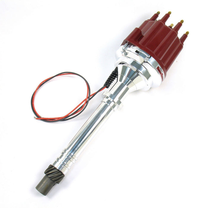 PERTRONIX IGNITION D100811 SBC/BBC Billet Dist. w/ Red Cap & Male Tower