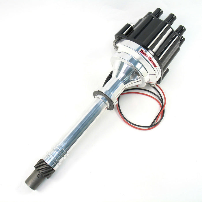 PERTRONIX IGNITION D200800 Chevy V8 Billet Marine Dist. w/Blk Cap