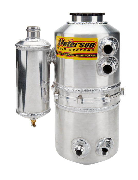 PETERSON FLUID 08-0784-CC Oil Tank 1.5gal 16an Dual Return w/ Catch Can
