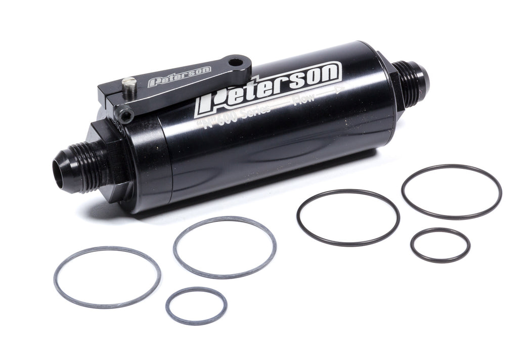 PETERSON FLUID 09-0626 Fuel Filter -10an 100 Micro w/Ball Valve
