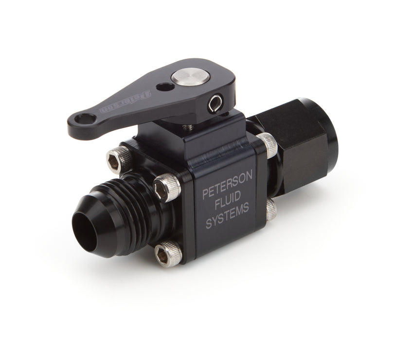 PETERSON FLUID 09-0923 Inline Ball Valve 8an Male to 8an Female
