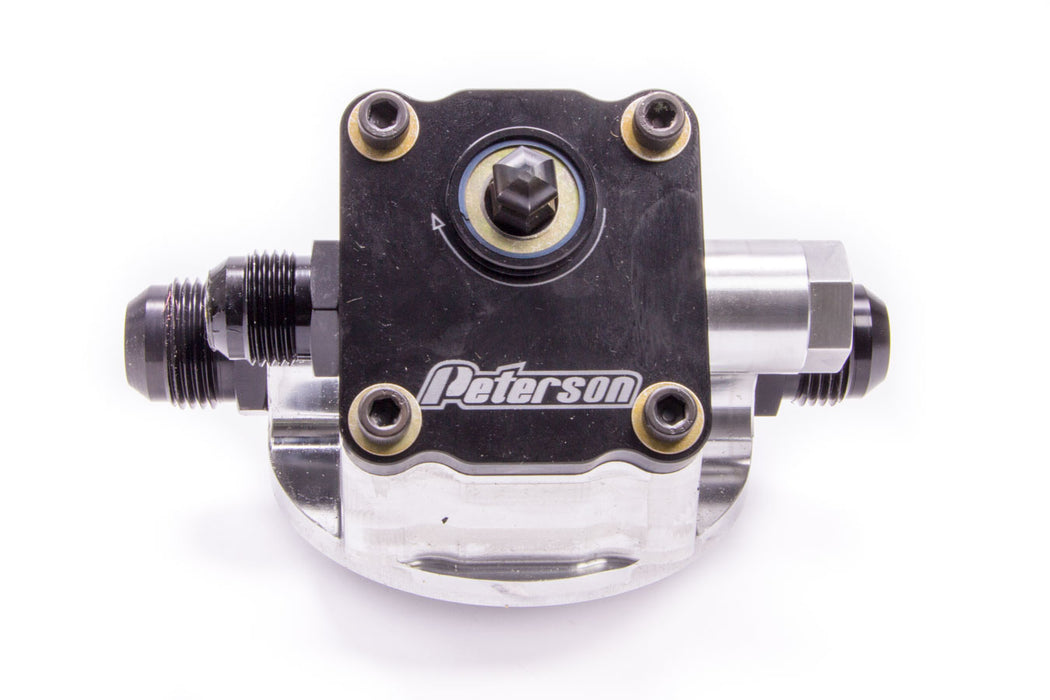 PETERSON FLUID 09-1502 Engine Primer Oil Filter Mount 12an Chevy L to R