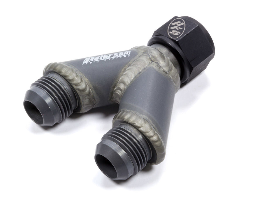 PETERSON FLUID 10-1712 Y-Manifold -12an Female Swivel to 12an Male