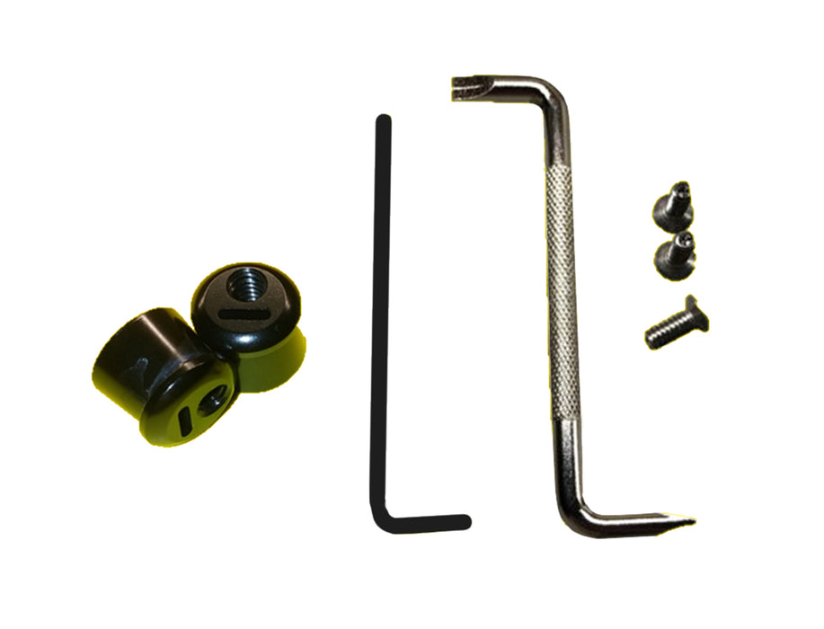 PULSE RACING INNOVATIONS LTP001BK Tear Off Post Black Lockdown w/Tools