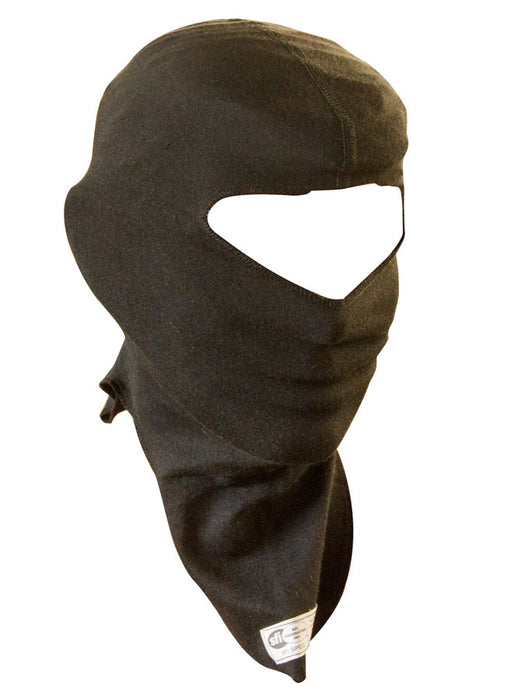 PXP RACEWEAR 1411Y Head Sock Black Youth 1 Layer Single Eye Port